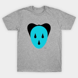 Mouse Head Blue /  Black T-Shirt